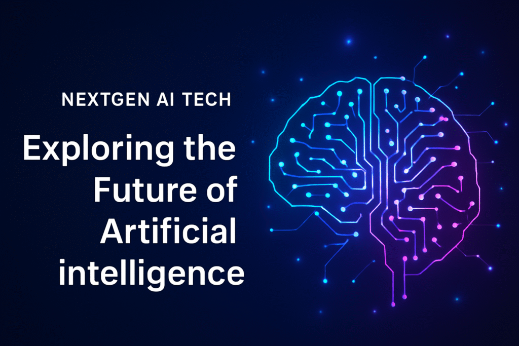 NextGen AI Tech representing artificial intelligence, machine learning, and future technology innovations
