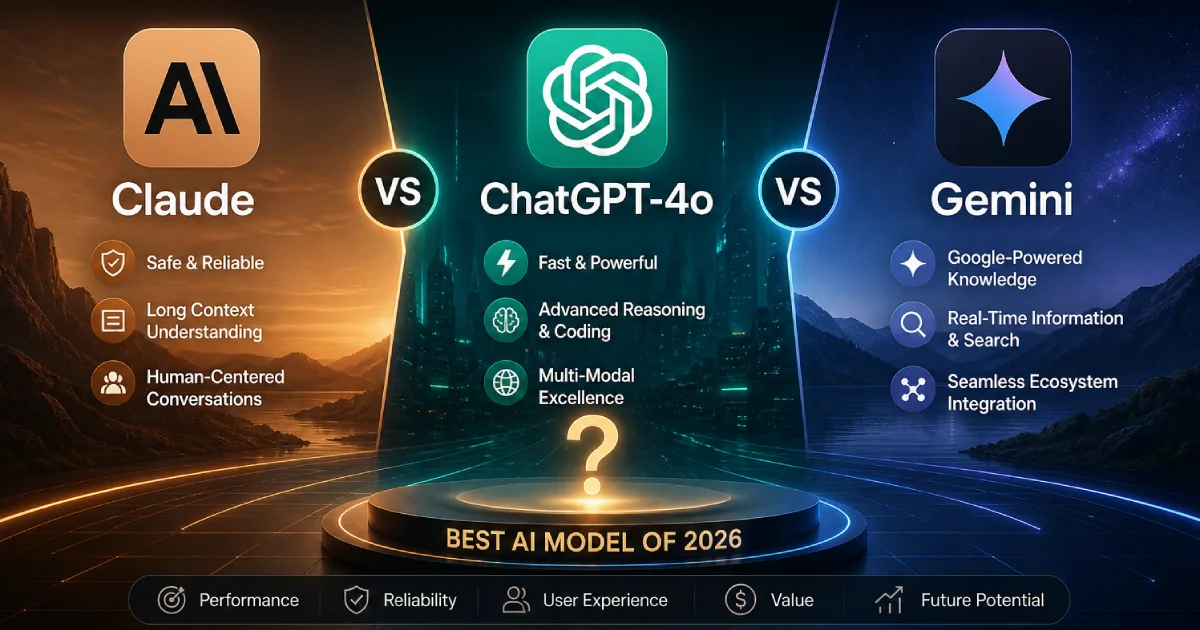 Claude vs ChatGPT-4o vs Gemini